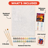 Starry Bridge Paint by Numbers Kit: everything included in the kit