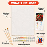 Strawberry Basket Paint by Numbers Kit: everything included in the kit