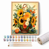 Sunflower Basket Paint by Numbers Kit — 1