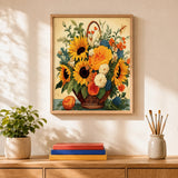 Sunflower Basket Paint by Numbers Kit — 2
