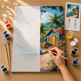 Tropical Beach House Paint by Numbers Kit — 3