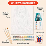 Turquoise Idol Paint by Numbers Kit: everything included in the kit