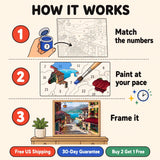 Village Steps Paint by Numbers Kit — 4