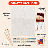 Volleyball Ace Paint by Numbers Kit: everything included in the kit