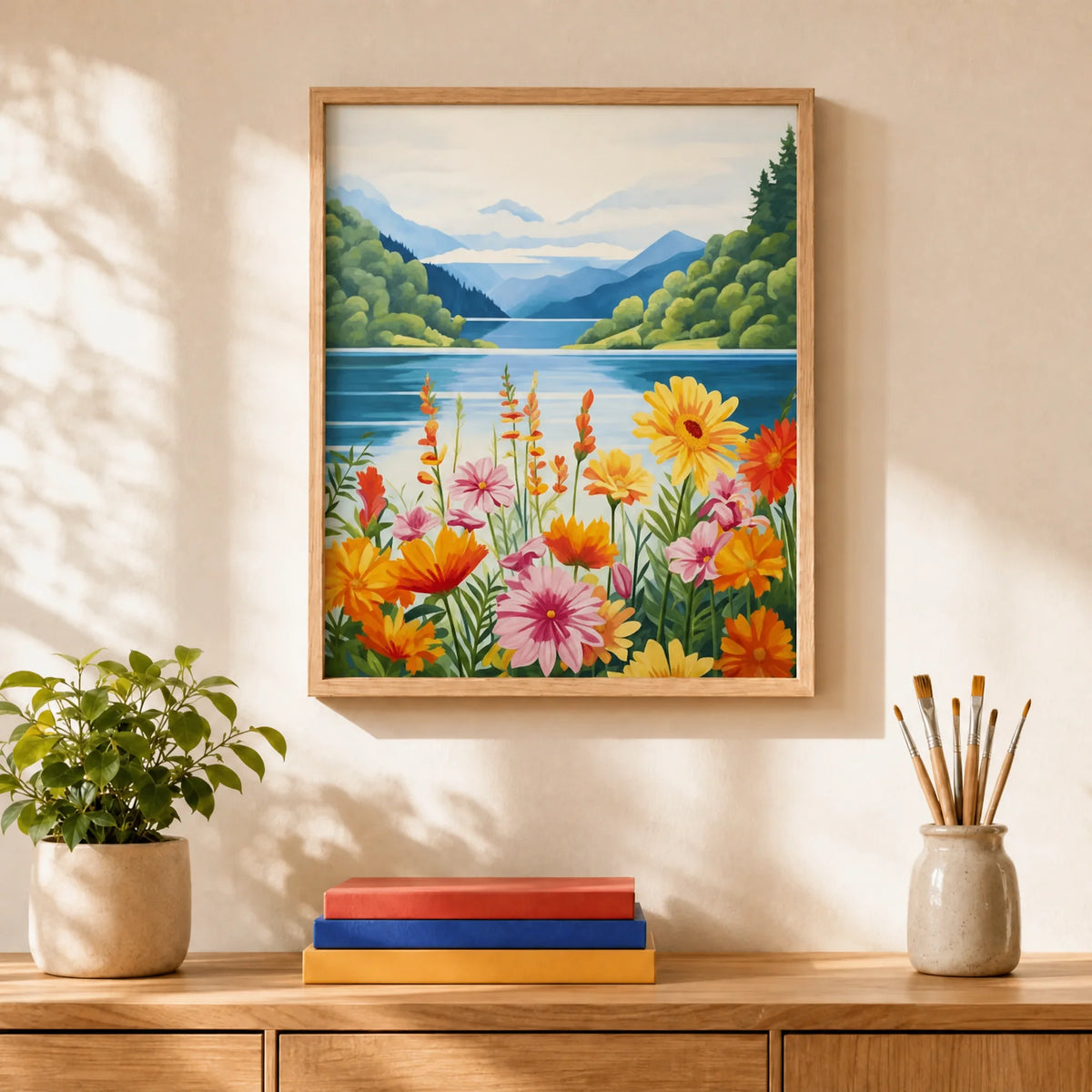 Wildflower Lake Paint by Numbers Kit — 2
