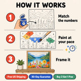 Wildflower Lake Paint by Numbers Kit — 4