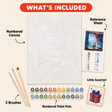 Window on the Bay Paint by Numbers Kit: everything included in the kit